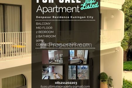 Jual Apartemen Denpasar Residence - 2 BR Fully Furnished