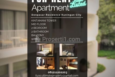 Sewa Apartemen Denpasar Residence Kuningan City 2 Bedrooms Full Furnished