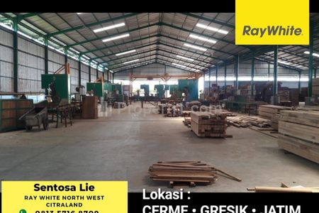 Dijual Pabrik Kayu Luas 3,5 Hektar di Cerme Gresik Jawa Timur Plus MESIN, Lengkap IJIN