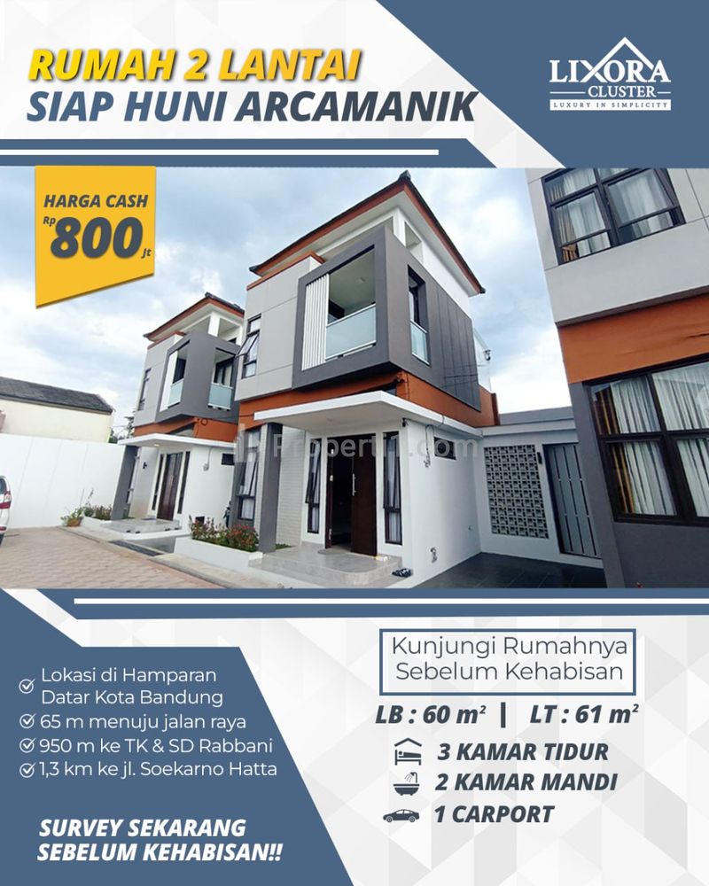 Dijual Rumah Siap Huni di Cisaranten Kulon Arcamanik Bandung Kota - Lixora Cluster