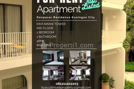 Sewa Apartemen Denpasar Residence 1 Bedroom Fully Furnished Siap Huni