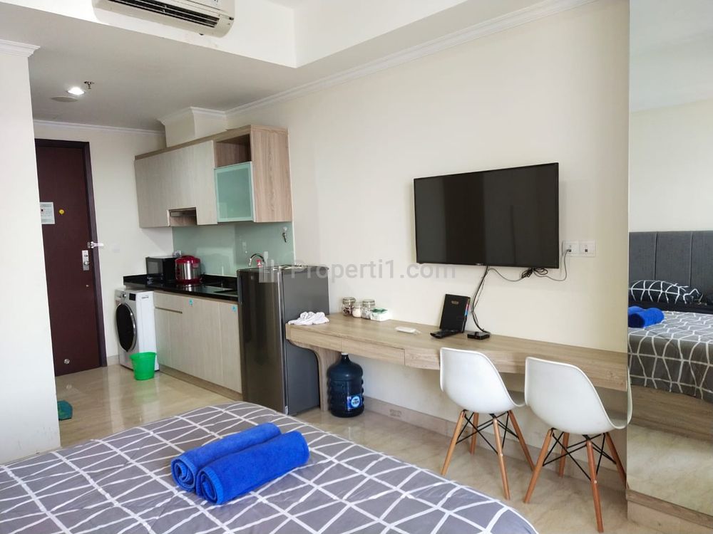 Sewa Apartemen Menteng Park Tipe Studio Full Furnished, Dekat Taman Ismail Marzuki, RSCM, Bunda Hospital, dan Kampus UI Salemba