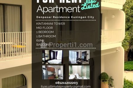 Sewa Apartemen Denpasar Residence Kuningan City 1 Bedroom