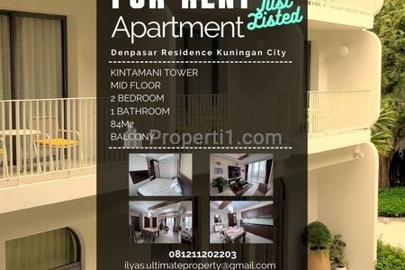Sewa Apartemen Kuningan City Denpasar Residence 2 Bedrooms Fully Furnished