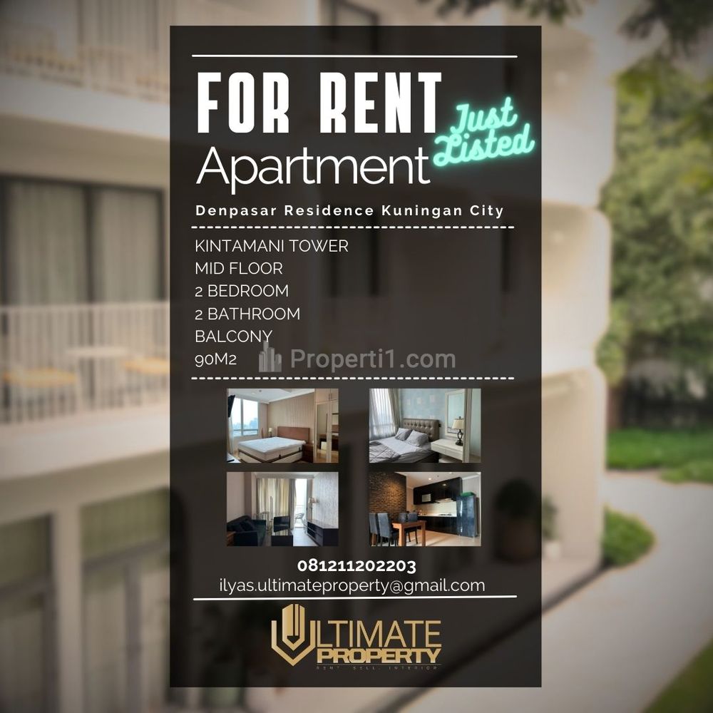 Sewa Apartemen Denpasar Residence Kuningan City 2+1 Bedrooms Fully Furnished