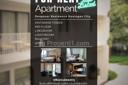 Sewa Apartemen Denpasar Residence Kuningan City 2+1 Bedrooms Fully Furnished