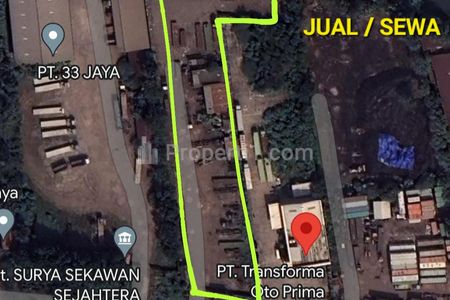 Dijual Tanah Luas 8026m2 di Raya Tambak Osowilangon, Romokalisari, Benowo, Surabaya - STRATEGIS Nol Jalan Raya