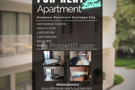 Sewa Apartemen Denpasar Residence Kuningan City 1 Bedroom Fully Furnished Siap Huni