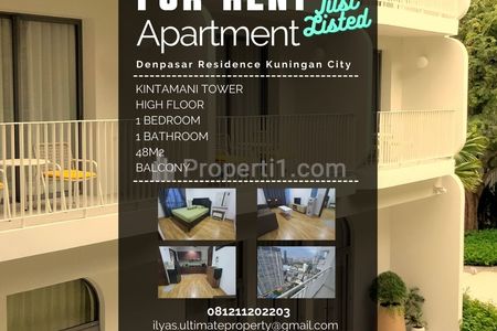 Sewa Apartemen Denpasar Residence Kuningan City 1 Bedroom Fully Furnished