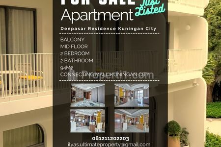 Jual Apartemen Denpasar Residence Kuningan City 2+1 Bedrooms