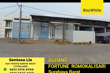 Disewakan 440 m2 Gudang Fortune Romokalisari Benowo Surabaya  plus Ruang Kantor 2 Lantai