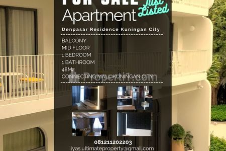Jual Apartemen Denpasar Residence Kuningan City- 1 Bedroom Fully Furnished