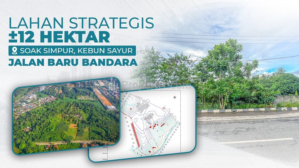 Tanah Dijual ±120.000 m2 di Sukarami Kota Palembang Dekat Bandara Sultan Mahmud Badaruddin II, Stasiun LRT Asrama Haji, JM Sukarami Palembang