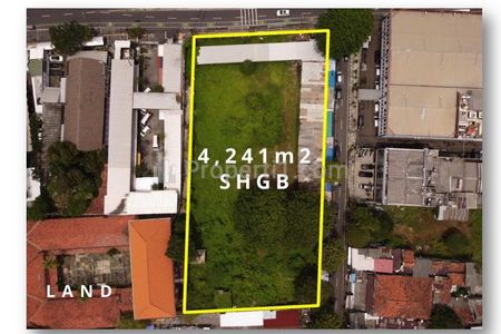 Jual Tanah Kosong Luas 4.241 m2 di Senen Jakarta Pusat Banting Harga