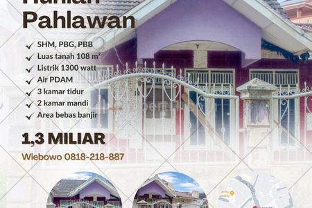 Dijual Tanah Bonus Rumah di Kemuning Palembang Dekat RS Bhayangkara Mohamad Hasan, Pasar Sekip Ujung, Palembang Square, UIN Raden Fatah