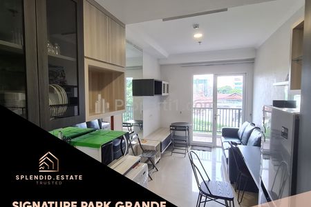 Dijual Apartemen Signature Park Grande 2 BR Murah Tower Green Low Floor