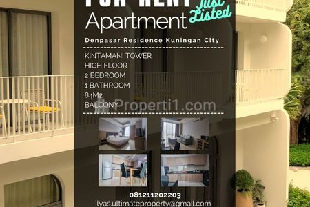 Sewa Apartemen Denpasar Residence Kuningan City 2 Bedrooms Fully Furnished