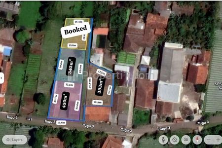Jual Cepat Tanah Kavling Siap Bangun Cocok Untuk Villa di Pinggir Jalan, Udara Sejuk, View Gunung di Cisarua Bandung Barat