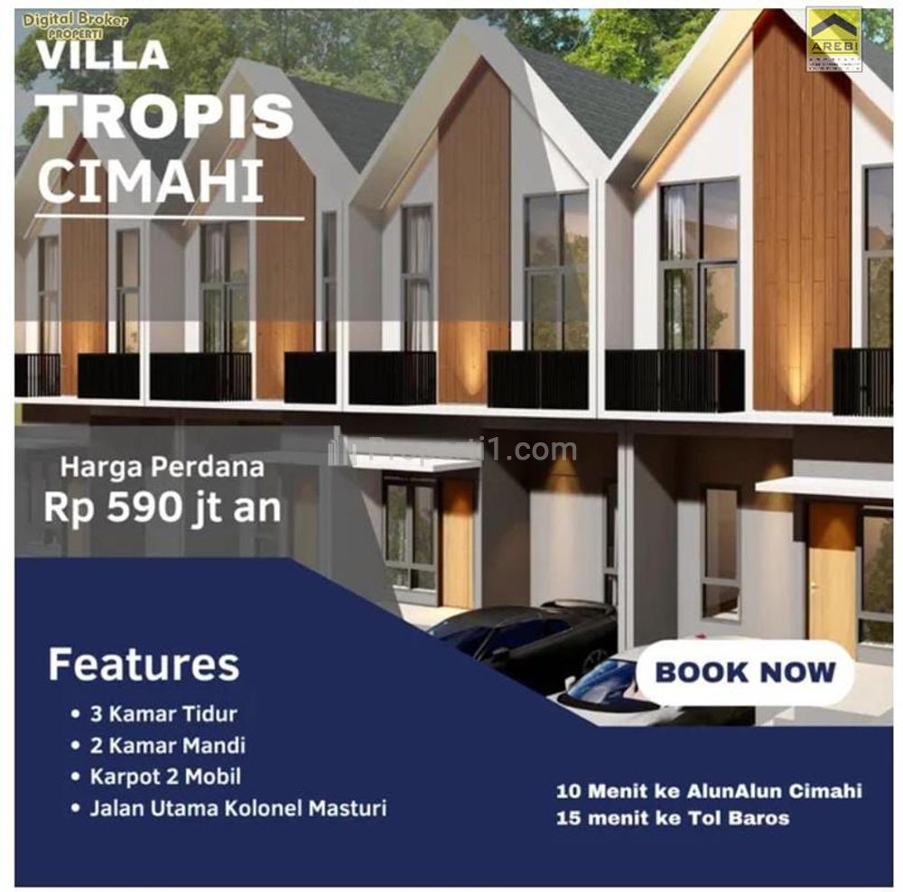Jual Hunian Eksklusif Harga Promo Hanya 8 Unit 2 Lantai di Kolonel Masturi View Kota Cimahi