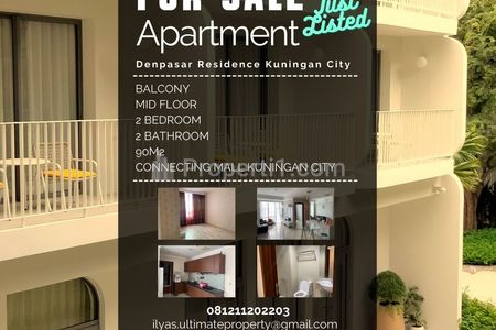 Jual Apartemen Denpasar Residence Kuningan City 2 Bedrooms