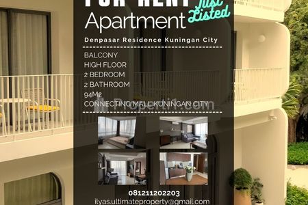 Sewa Apartemen Denpasar Residence Kuningan City - 2 Bedrooms Fully Furnished