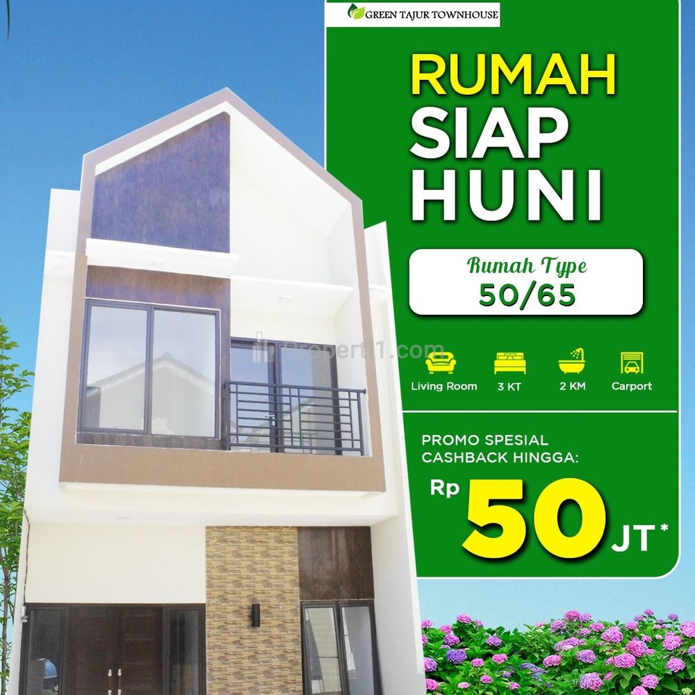 Fast Sale! Green Tajur Townhouse, Rumah 2 Lantai Ekslusive, Murah di Kota Tangerang, Dekat Akses Tol & Busway - Harus Terjual, Sisa 3 Unit Lagi, Yuk!!