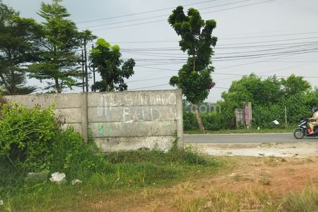 Jual Cepat Tanah Zona Komersil 1,2 Ha Jl Raya Cikarang Cibarusah Bekasi