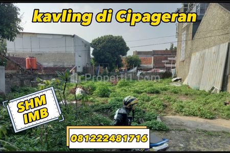 Dijual Tanah Kavling Siap Bangun di Cipageran Cimahi Utara Luas 228 m2 SHM