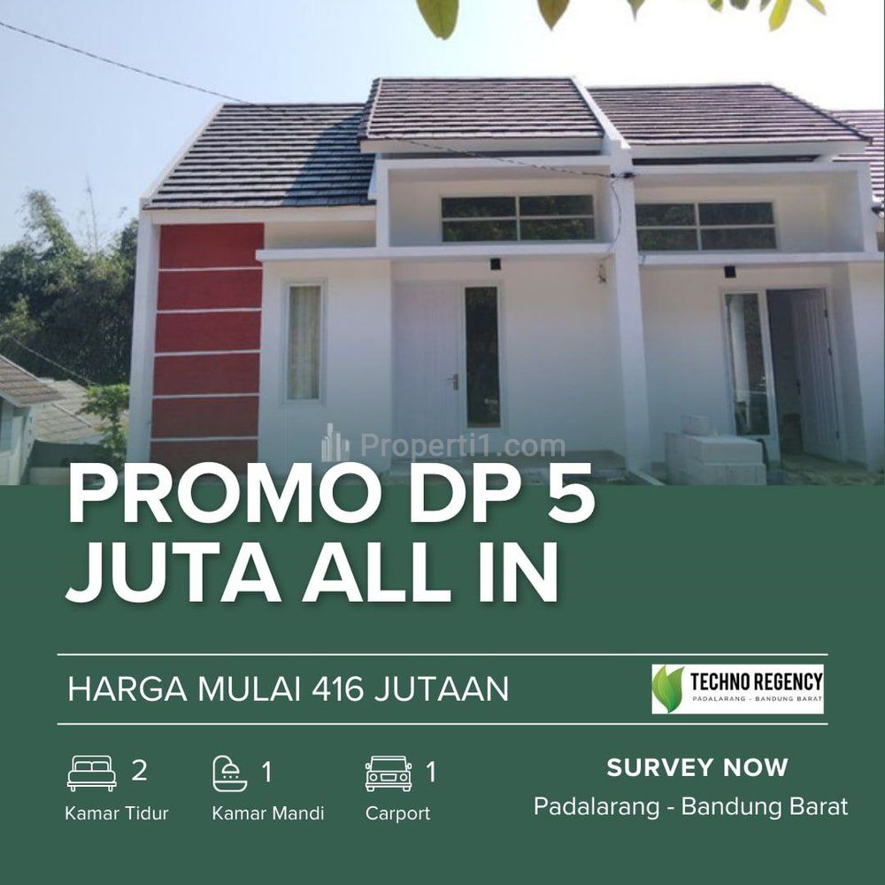 Dijual Rumah Baru Lingkungan Strategis di Padalarang Bandung Barat