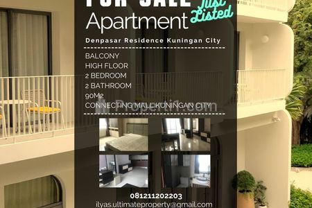 Jual Apartemen Denpasar Residence Kuningan City 2+1 Bedrooms Fully Furnished