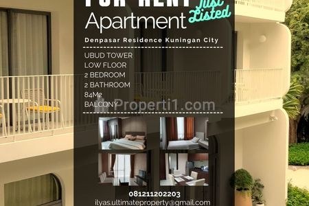 Sewa Apartemen Denpasar Residence Kuningan City Jakarta Selatan 2 Bedrooms Fully Furnished