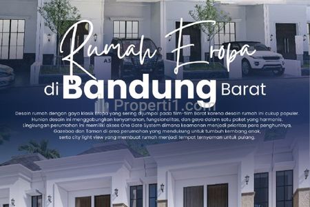 Jual Rumah Baru 2 Lantai Harga Termurah Promo dengan City Light View Udara Sejuk di Cihanjuang Parongpong Bandung