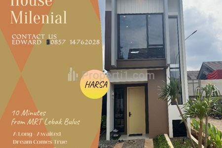 Dijual Rumah Modern Minimalis di Aksara Homes, Cipayung, Ciputat, Tangerang Selatan, 10 Menit Dari MRT Lebak Bulus