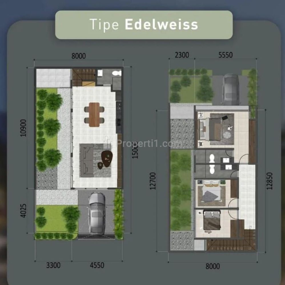 Jual Rumah Modern Perumahan Smart Valley Residence Type Edelweiss di Ciumbuleuit Bandung