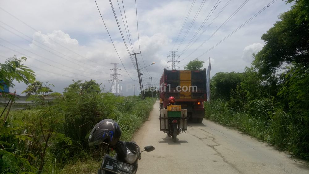 Dijual Tanah Sawah Pinggir Jalan Raya Kali CBL Bekasi - Cocok untuk Usaha