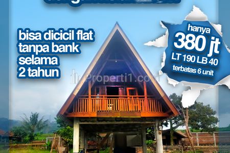 Dipasarkan Villa Kayu 6 Unit View Gunung Hanya 380 Juta di Cimaung, Bandung