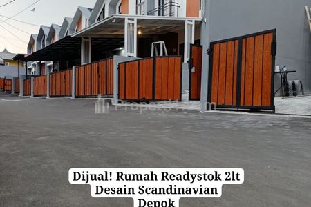 Dijual Rumah Ready Gaya Scandinavian Dekat Tol dan Stasiun Depok