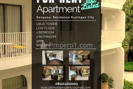 Sewa Apartemen Denpasar Residence 2 Bedrooms Fully Furnished di Kuningan City Jakarta Selatan
