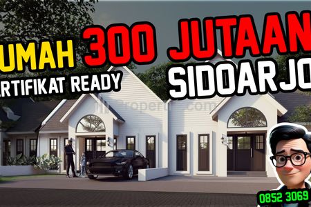 Rumah Dijual Murah di Sidoarjo, Harga 300 Jutaan