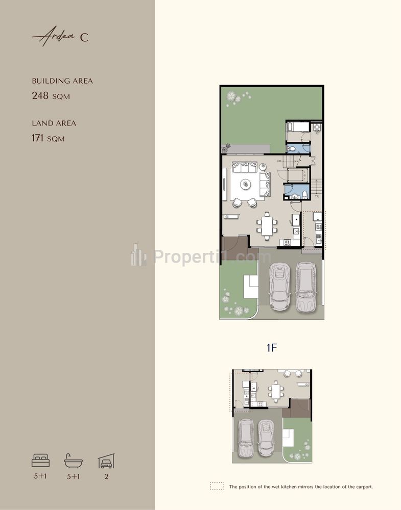 Dijual Rumah Ardea @Heron Gading Serpong, Tangerang