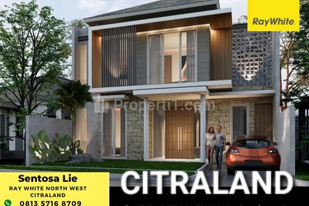 Jual Rumah di Citraland Surabaya Barat Lokasi TerDEPAN Dekat GWalk, Sekolah Ciputra - Modern Minimalis 2 Lantai - Surat SHM