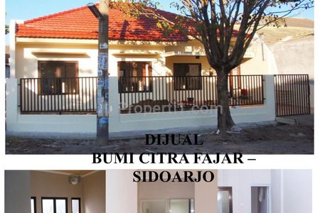 Jual Rumah Murah 3+1 Kamar di Bumi Citra Fajar Sidoarjo Jawa Timur