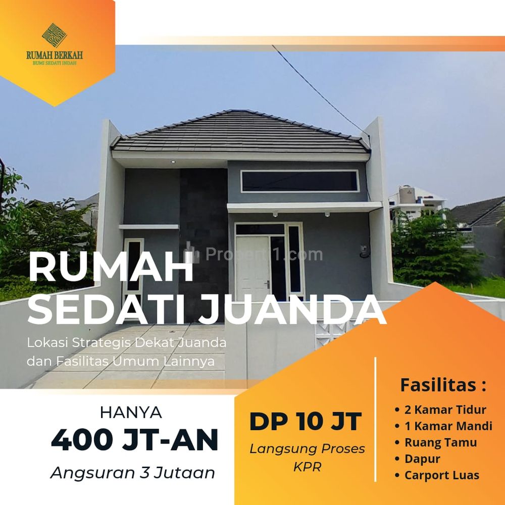 Jual Rumah Murah 400Jutaan SHM KPR DP 10Juta Sedati Sidoarjo
