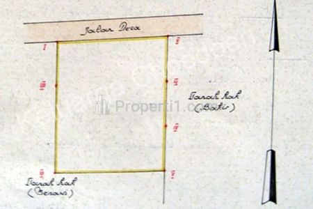 Jual Murah Tanah Pekarangan Luas 572 m2 di Sukolegok Sukodono Sidoarjo