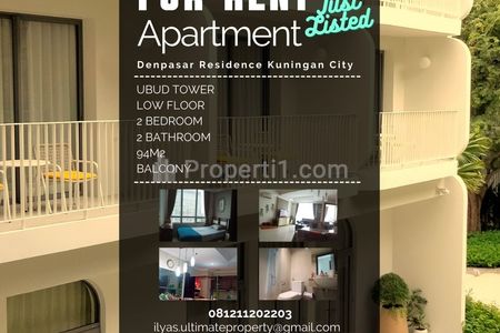 Sewa Apartemen Denpasar Residence Full Furnished Kuningan City Jakarta Selatan - 2+1 Bedrooms Fully Furnished