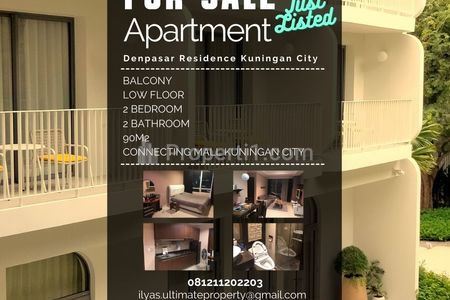 Jual Apartemen Denpasar Residence Kuningan City Jakarta Selatan - 2+1 Bedrooms Fully Furnished