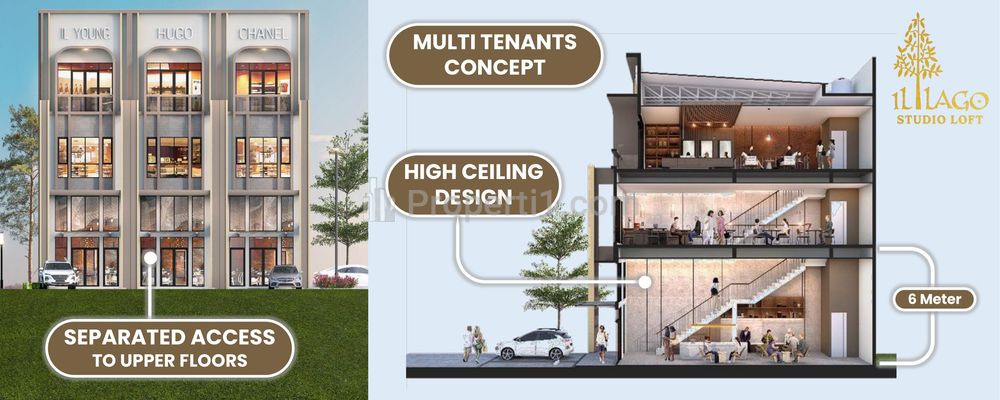 Sale Ruko iL Lago Studio Loft Gading Serpong, Tangerang