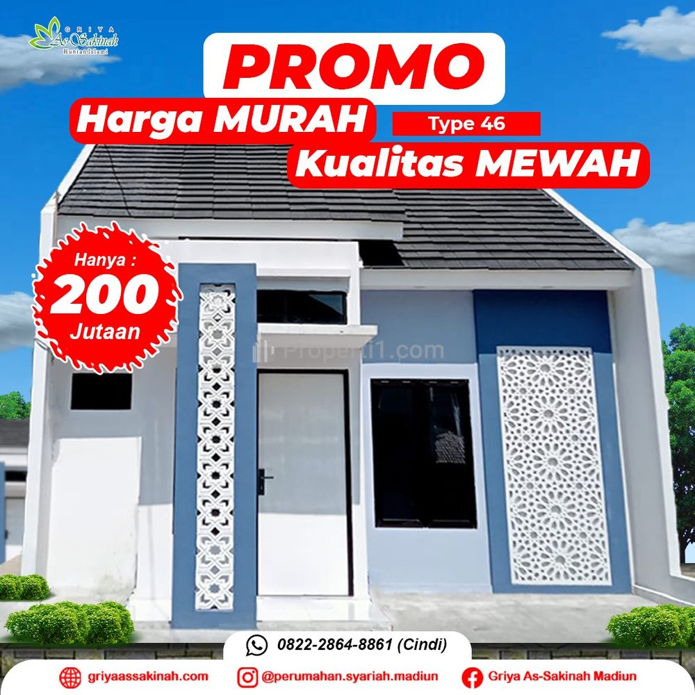 Dijual Rumah Syariah Madiun, 2 Menit ke SMPN 1 Geger - Legalitas SHM