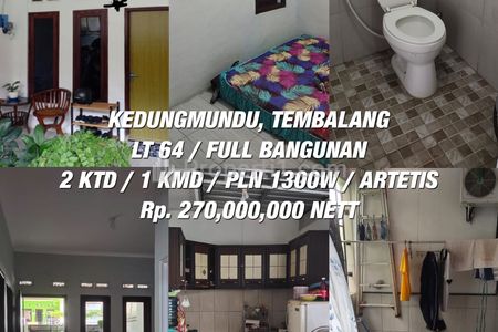 Rumah Dijual Murah Perumahan Mutiara Kedungmundu Dekat Kampus UNIMUS Tembalang Semarang
