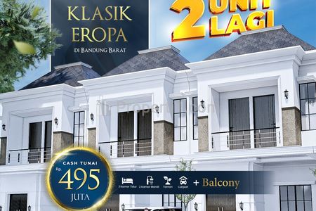 Dijual Rumah Europe Klasik Dekat Pemkot Cimahi dan Polban 